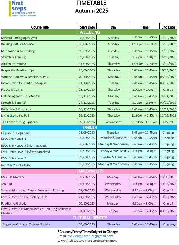 Autumn Timetable JPG